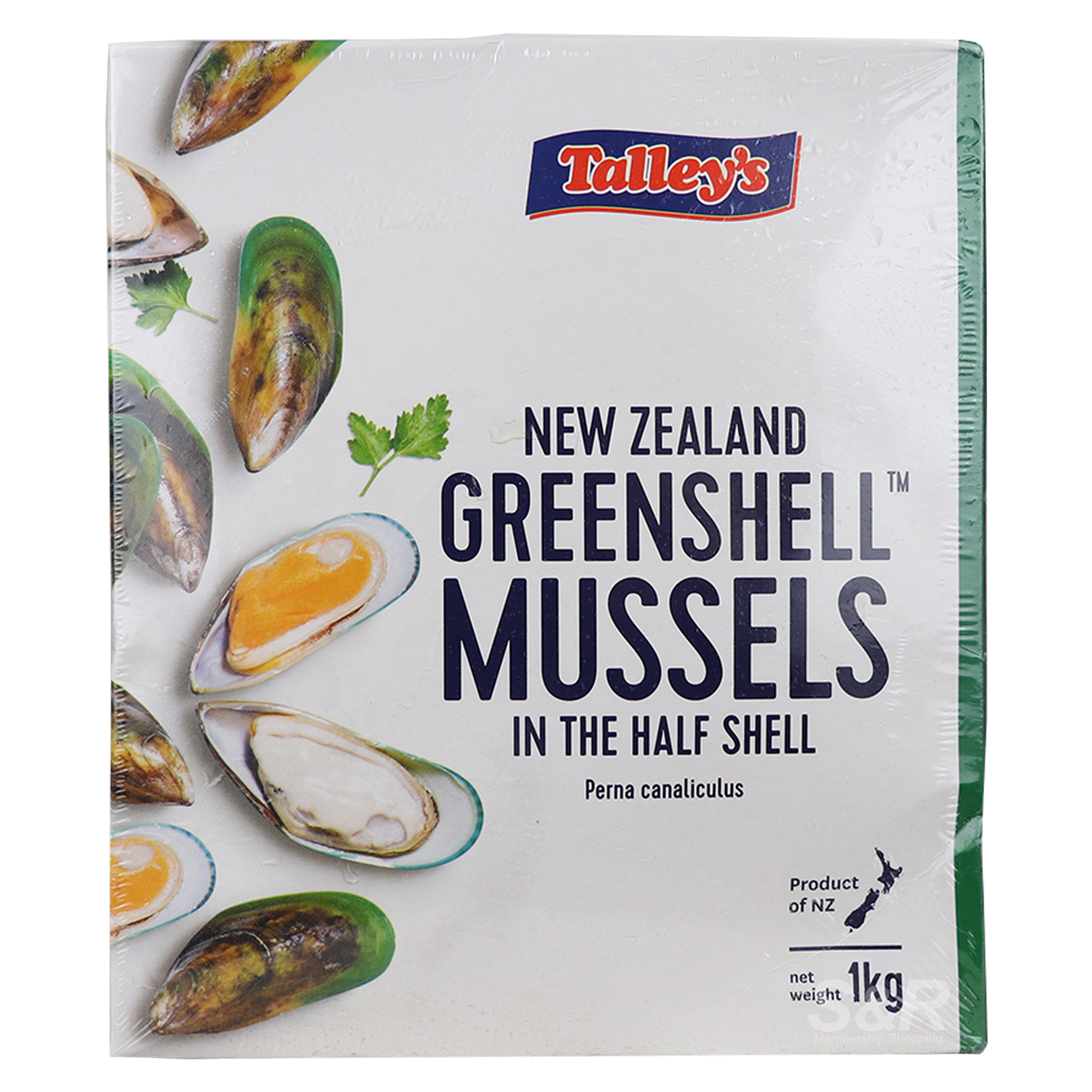 Talley's New Zealand Greenshell Mussels In The Half Shell 1kg Talley's New Zealand Greenshell Mussels In The Half Shell 1kg